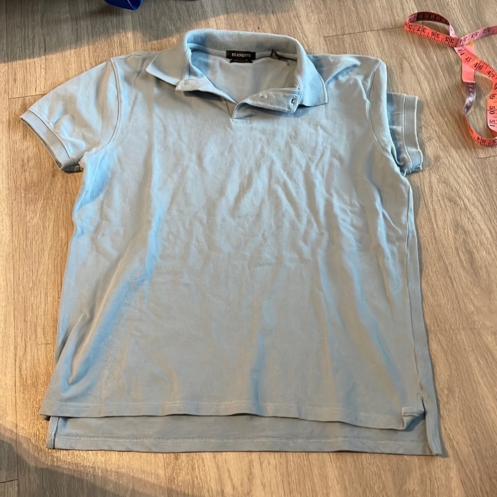Brandini Mens light blue polo shirt